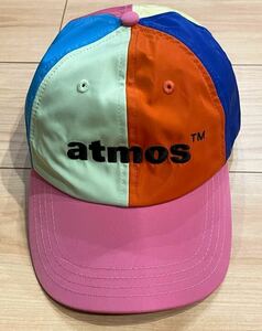 新品タグ付き atmos アトモス マルチカラー アトモス ロゴ 刺繍 スナップバック キャップ ユニセックス フリーサイズ 送料込 新規×