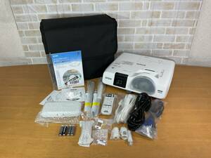 【名古屋発/美品】EPSON/エプソン 超短焦点プロジェクター 短焦点 プロジェクター EB-536WT 3400lm ランプ時間117H