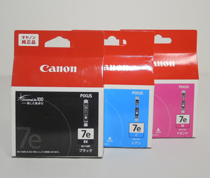 Canon（キャノン）／純正インクカートリッジ【BCI-7eBK/C/M 3色】／管CLY