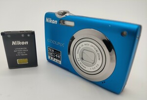 Nikon ニコン コンパクトデジタルカメラ COOLPIX S3000 アクアブルー