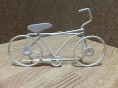 針金（ワイヤー）の自転車型  名刺・カード等のホルダー