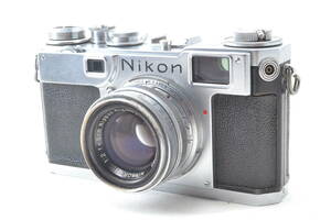 美品 ニコン Nikon S2 レンジファインダー フィルムカメラ Nikkor HC 5cm f/2 レンズ #6088
