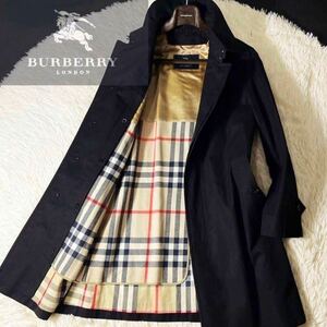 K42 圧倒的高級感!!定価18万●超美品BURBERRY LONDON【百貨店購入】トレンチコート●格好良さ抜群ノバチェック●バーバリーコート　メンズ