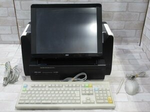 Ω 新DC 0571♪ 保証有 TEC【 SJ-9000-S 】東芝テック事務コン キーボード/マウス/タッチペン付 動作OK・祝10000!取引突破!!