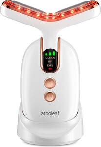 arboleaf RF美顔器 リフトアップ リフトケア 表情筋ケア 光LED 温熱ケア CLEANモード EMS超音波振動 フェイシャルネックケア 引き締める 