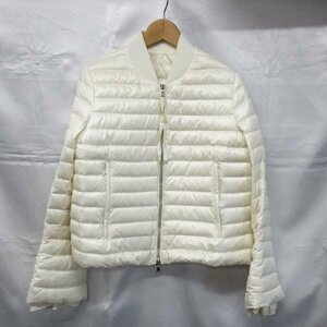 ◆ MONCLER / モンクレール FOULER GIUBBOTTO 510934580999 表記サイズ：0 ワッペン付き ダウンジャケット ホワイト レディース 144442