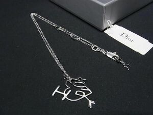 1円 ■新品■未使用■ ChristianDior クリスチャンディオール ネックレス ペンダント アクセサリー レディース シルバー系 FA7110