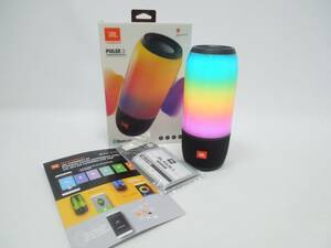 ‡ 0106 JBL ポータブルBluetooth スピーカー PULSE3 ブラック IPX7防水 ワイヤレス 簡易動作確認済 ACアダプタ欠品 中古