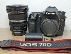 人気☆Canon EOS 70D・EF-S 10-22mm 1:3.5-4.5 USM☆キヤノン デジタル一眼レフカメラ 広角レンズセット