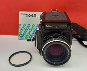 ■ MAMIYA M645 1000S 中判フィルムカメラ ボディ MAMIYA-SEKOR C F2.8 80mm レンズ 動作確認済 シャッター、露出計OK マミヤ