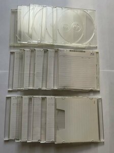 中古　CDケース　ＤＶＤケース　厚さ5ミリ　15枚セット