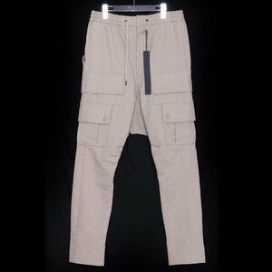 未使用 DEVOA 22AW Cargo Pants Cotton Linen サイズ2 white gray PTN-LCG デヴォア サルエルカーゴパンツ リネン