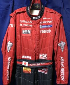 実使用 安田裕信 レーシングスーツ SUPER GT NISSAN NISMO GT-R ハセミモータースポーツ