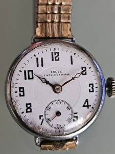 ロレックス 希少 稼働品 アンティーク ロレックス ROLEX 7WORLD’S RECOEDS 腕時計 1920年代 A0832