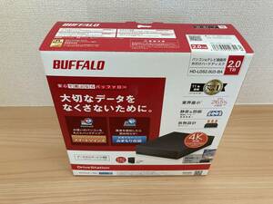 美品 BUFFALO バッファロー 2TB外付けハードディスク HD-LDS2.0U3-BA 日本製