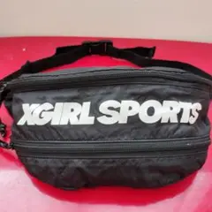 X-girl sport ウエストポーチ ボディバッグBLACK