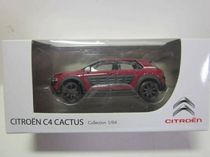 ★最後の1台★CITROEN★シトロエン　Ｃ４　CACTUS　カクタス★ミニカー★ NOREVノレブ社製★赤　★新品・未使用品★１／６４スケール★