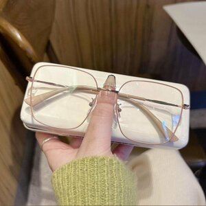 送料無料　超軽量　タテ眼鏡　レンズ交換可能 メガネフレーム　フルリム　金属フレーム　男女兼用　 sc0272