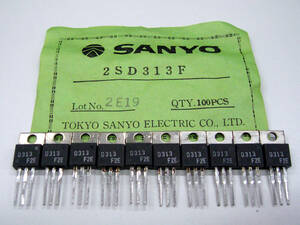 ★☆（管TR002） 三洋パワートランジスタ 2SD313-F 10個セット/NOS SANYO Power transistors 10pcs☆★