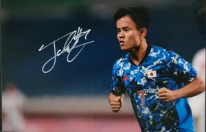 ☆久保建英　直筆サイン写真/フォト　サッカー選手　レアル・マドリード　東京オリンピック　日本代表　ビジャレアル