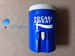 ★展示品★大塚製薬 ポカリスエット ジャグタンク 15L 日本製 試合 ドリンク 大容量 アウトドア POCARI SWEAT 青 ブルー