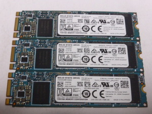 TOSHIBA SSD M.2 SATA Type2280 256GB 3枚セット 正常判定 本体のみ 中古品です KSG60ZMV256G②