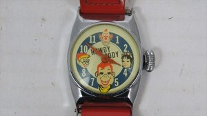 HOWDY DOODY ゼンマイ式 腕時計 赤ベルト 1960年代 当時物 ハウディドゥーディ ファッション 雑貨