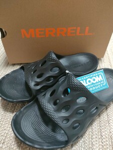 新品 未使用 MERRELL ハイドロ スライド ブラック 黒 25cm US7 メレル サンダル HYDRO SLIDE 水陸