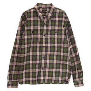 THE FLAT HEAD ザフラットヘッド チェック 長袖 シャツ 36【中古】