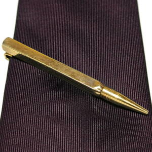 1940-50s◆ペン ネクタイピン アメリカ SWANK ビンテージ タイバー 金 ゴールド シャーペン 鉛筆 シャープペンシル アンティーク スワンク