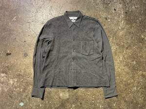 COMME des GARCONS SHIRT 90s フロントウール切替 レーヨンシャツ レア内タグ 1990s コムデギャルソンシャツ GMG-537-8590