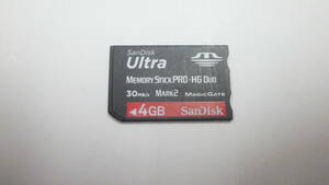 SanDisk　Ultra　MEMORY STICK PRO-HG Duo　4GB　30MB/s　中古動作品　