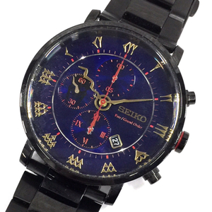 セイコー Fate/Grand Order コラボ エレシュキガルモデル クォーツ 腕時計 7T92-HBR0 稼働品 付属品あり QR052-160