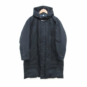 未使用品 DESCENTE PAUSE デサントポーズ フーデッド ダウンコート ダウンジャケット オーバーサイズ DLMOJC43 S 紺 ネイビー 定価56000円