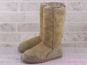 MG065◆ビンテージ【UGG オーストラリア】シープスキンブーツ 生成り キッズ 21.5cmくらい