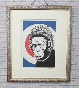 バンクシー Banksy Monkey Queen エスタンプ リトグラフ