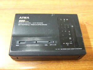 i459 aiwa アイワ HS-JL50 ポータブルカセットプレーヤー 中古　本体　未確認　ジャンク