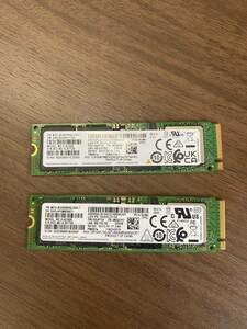 SAMSUNG MZ-VLB256B NVME type2280 256GB PCIe NVMe SSD m2 970 EVO 2枚