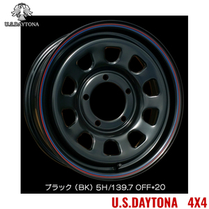 送料無料 トラストジャパン RED LINE U.S.Daytona 4x4 5.5J-16 +20 5H-139.7 (16インチ) 5H139.7 5.5J+20【1本単品 新品】