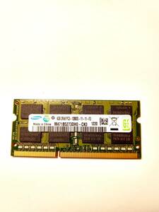 【送料安】Apple純正 Samsung PC3-12800S 4GB ×1枚 DDR3-1600 204pin ノート用 メモリ/MacやWinに◎ サムスンM471B5273DH0