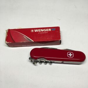 【美品】VICTORINOX ビクトリノックス マルチツール ウェンガー アウトドア WENGER CUTLERY WORKS 1893 アーミー ナイフ【IK-01248】