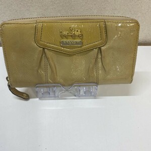 COACH/ コーチ 　★ラウンドファスナー 財布　★ 二つ折り財布 ★レザー★中古