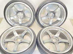 中古タイヤ サマータイヤ ホイールセット 4本セット 225/35R20 ヨコハマ アドバン レーシングGT 20x9.5 29 114.3-5穴 Pinso Tyres PS91