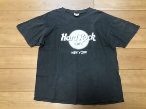 Hard Rock CAFE NEW YORKハードロックカフェ ニューヨーク ヴィンテージTシャツL MADE IN USAアメリカ製