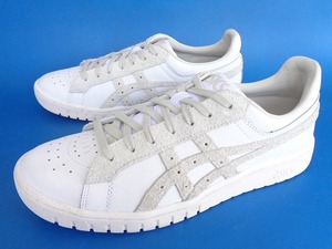 13700■美品 asics GEL-PTG Lo アシックス ゲル ポイントゲッター 白 グレー レザー 27.5 1201A273 ジャパン