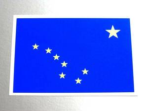 ■USA_アラスカ州旗ステッカー2枚set■アメリカ 耐水シール