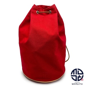HERMES エルメス 赤 レッド ポロションミミルGM 巾着型 ショルダーバッグ バック 鞄 カバン ブランド