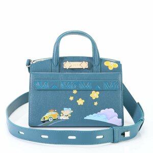 1円 未使用 MCM エムシーエム パクヒョンウン コラボ Once upon a time レザー 2WAY ショルダーバッグ ハンド レディース ENT お32-8