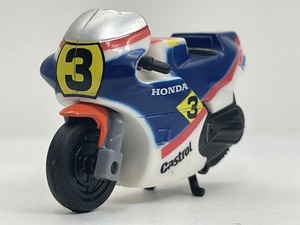 ■★サントリーボス　走る！最速バイクコレクション　MotoGP（1缶用）　HONDA　1983　NS500（青/白・No.3）