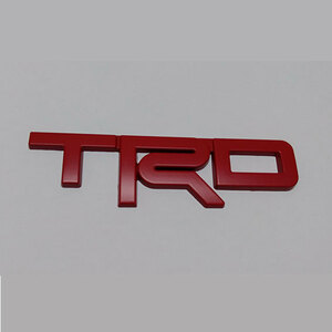 TRD 3D金属エンブレム レッド